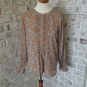 Ann Taylor Loft Long Sleeve Blouse, Small